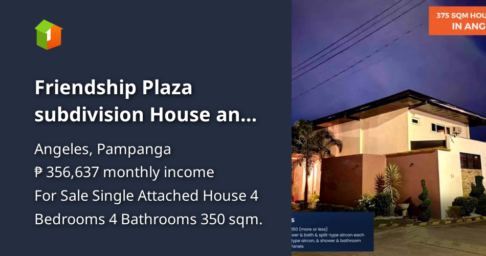 Friendship Plaza subdivision House and lot for sale [Houses and Lots 🏘️