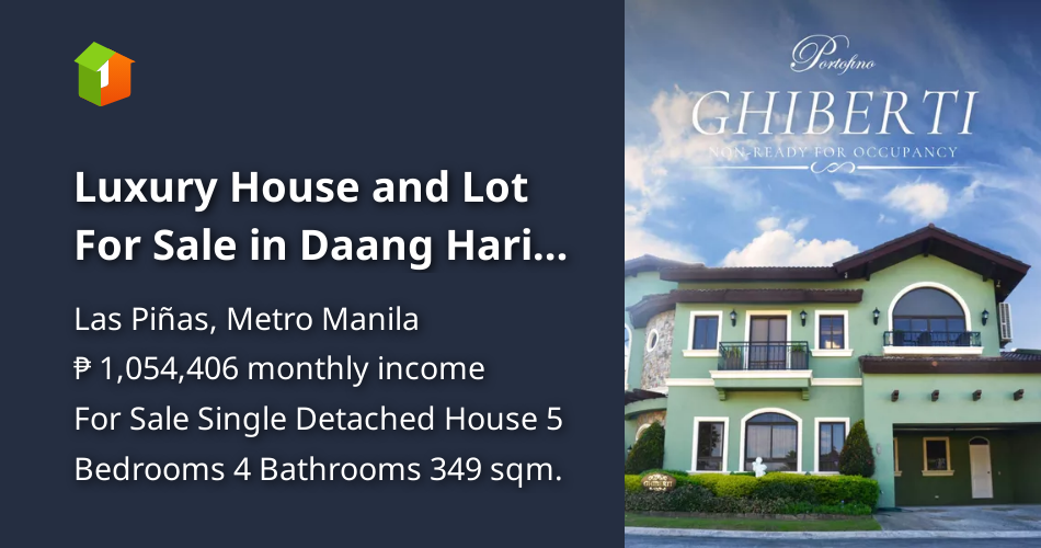 Luxury House and Lot For Sale in Daang Hari Alabang Las Pinas City