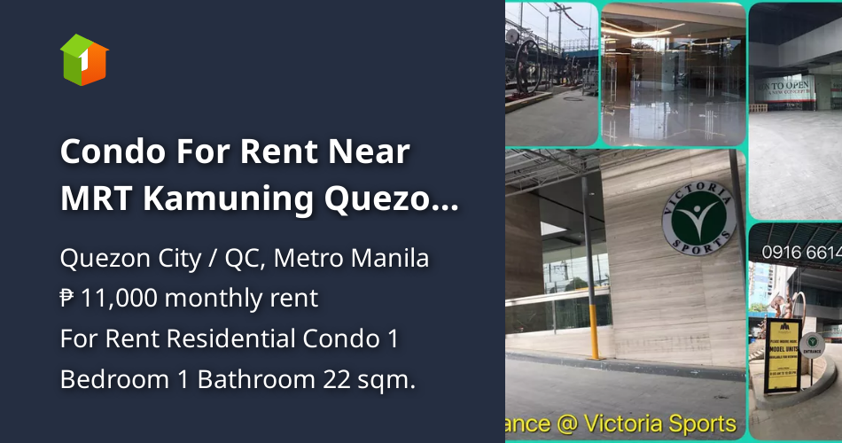 Condo For Rent Near MRT Kamuning Quezon City / QC Metro Manila [Condo 🏙