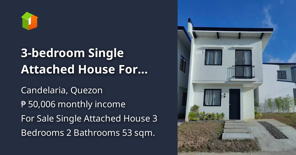 3-bedroom Single Attached House For Sale in Candelaria Quezon [Houses ...