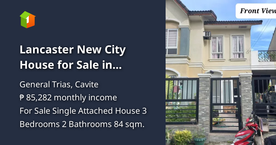 Lancaster New City House for Sale in General Trias Cavite [House and Lot 🏘️] (October 2023) in