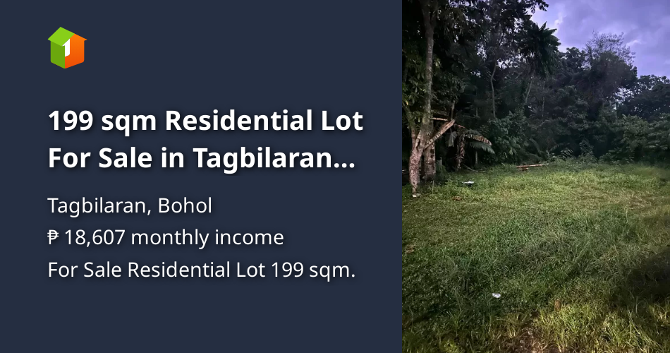 199 sqm Residential Lot For Sale in Tagbilaran Bohol [Lot 🚜] (May 2024