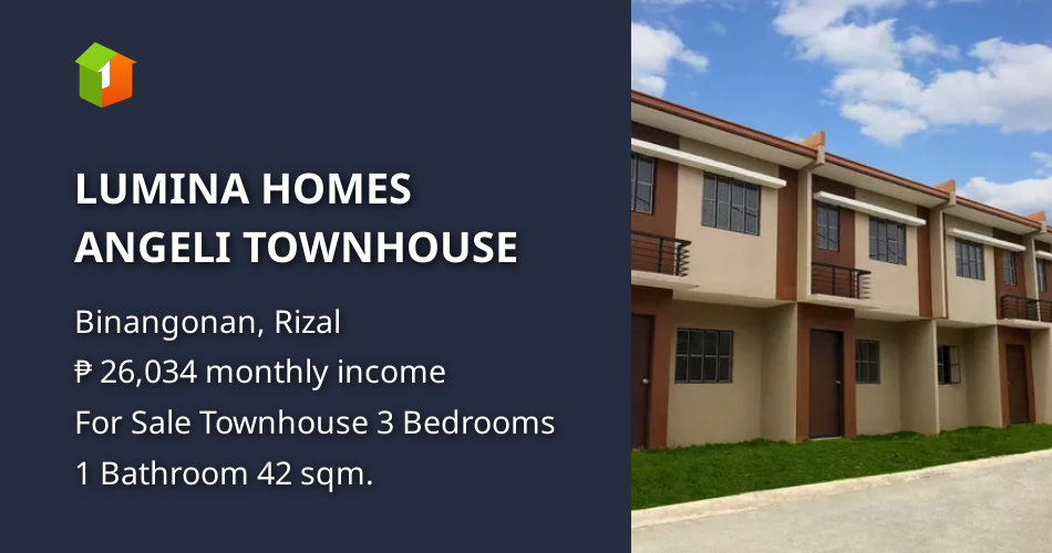 LUMINA HOMES ANGELI TOWNHOUSE [House and Lot 🏘️] (July 2021) in