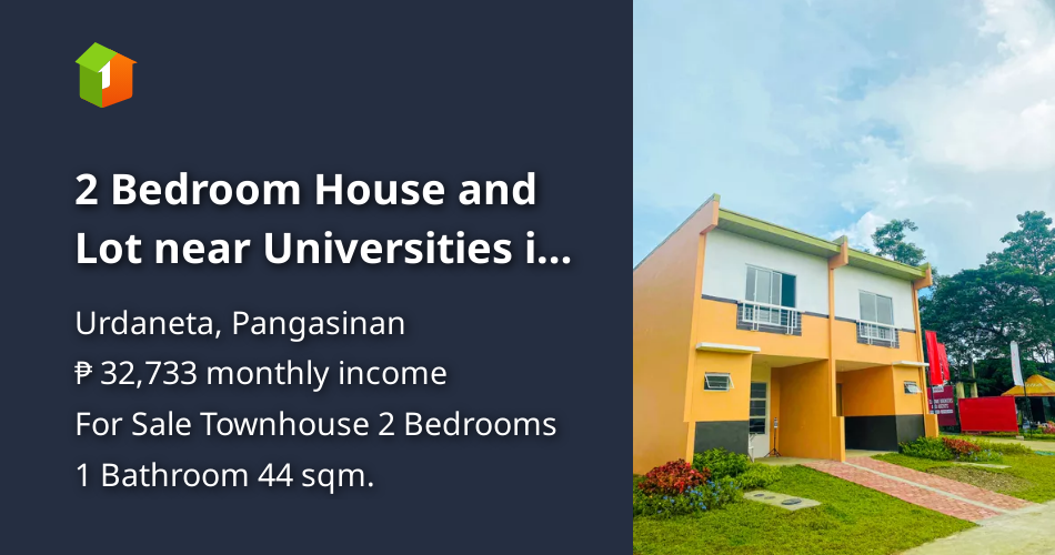 2 Bedroom House and Lot near Universities in Pangasinan