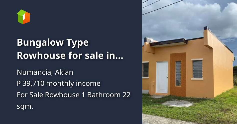 Bungalow Type Rowhouse for sale in Camella Aklan [House and Lot 🏘️