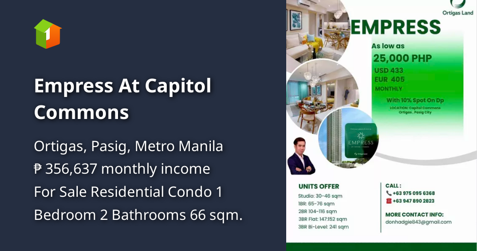 Empress At Capitol Commons [Condo 🏙️] (March 2023) in Ortigas, Pasig