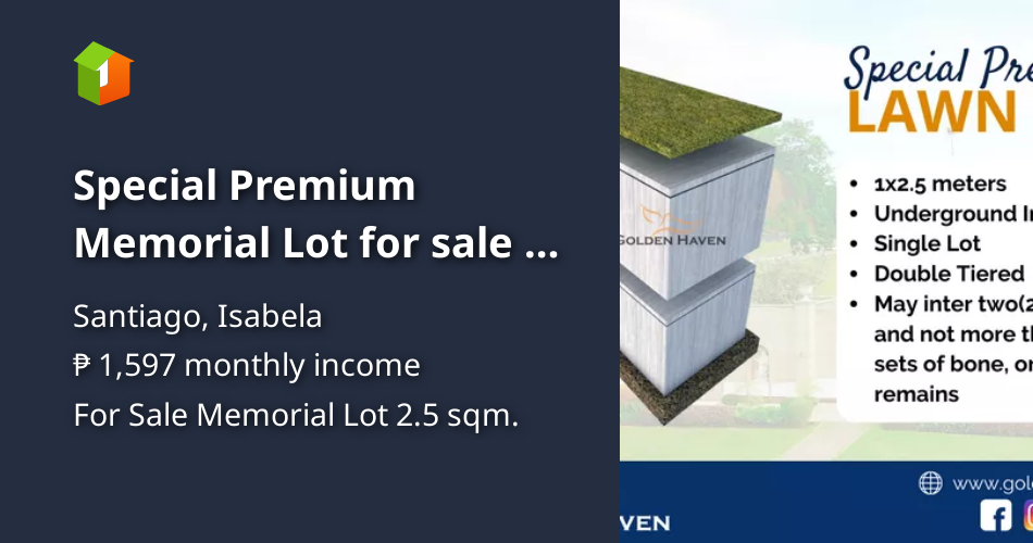 Special Premium Memorial Lot for sale in Isabela [Lots 🚜] (November