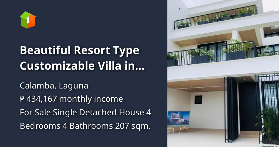 Beautiful Resort Type Customizable Villa in Canlubang Laguna [House and