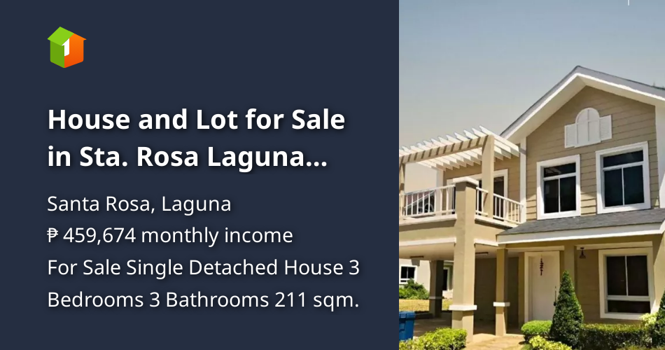 House and Lot for Sale in Sta. Rosa Laguna near Nuvali [House and Lot 🏘
