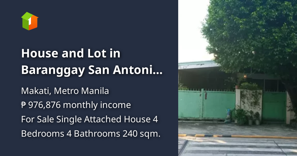 House and Lot in Baranggay San Antonio, Makati City [House and Lot 🏘️