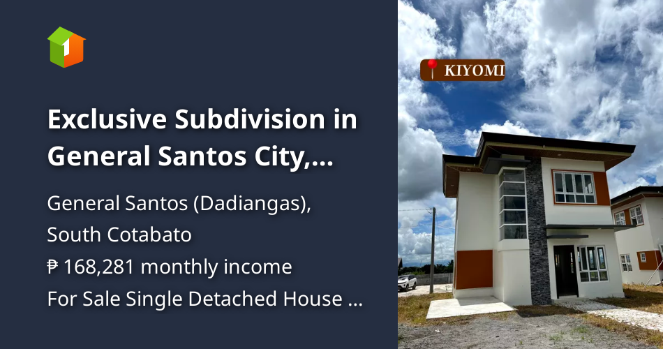 Exclusive Subdivision in General Santos City, Mindanao [House and Lot 🏘️] (December 2023) in