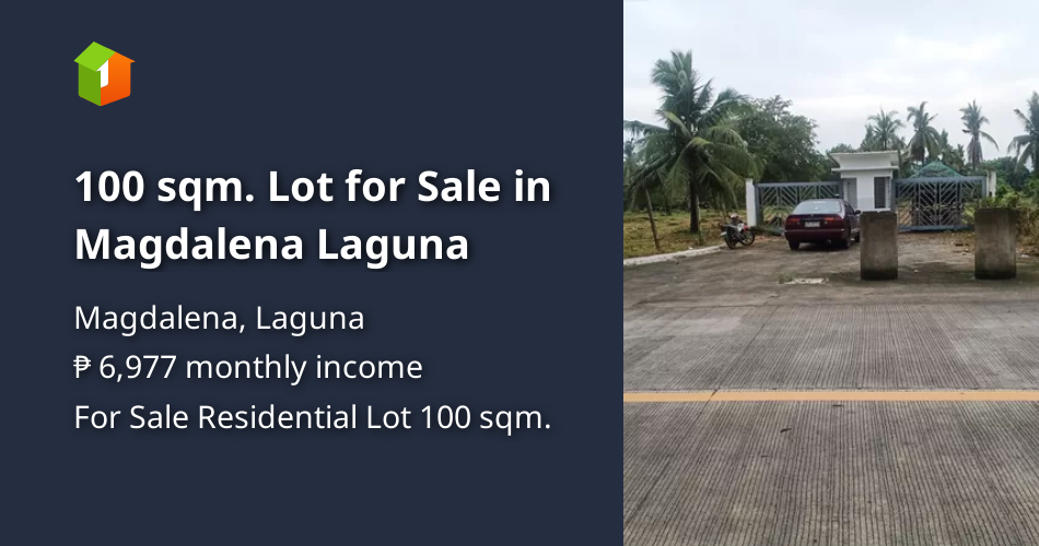 100 sqm. Lot for Sale in Magdalena Laguna [Lot 🚜] (March 2023) in