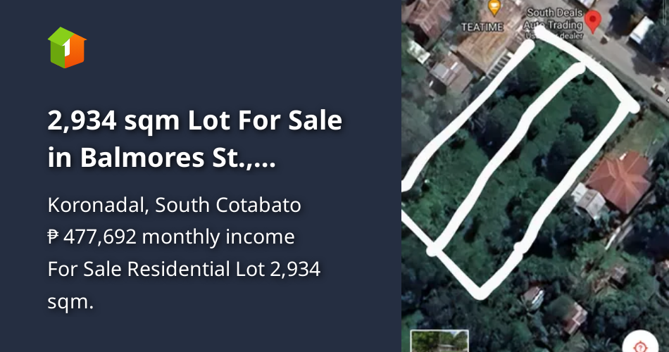2,934 sqm Lot For Sale in Balmores St., Koronadal City, South Cotabato