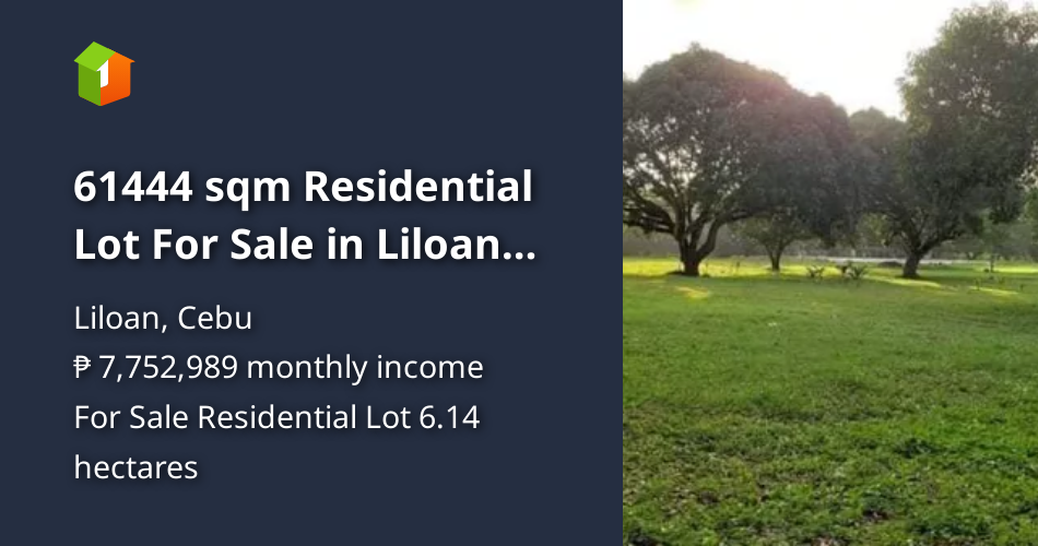 61444 sqm Residential Lot For Sale in Liloan Cebu [Lot 🚜] (October 2023