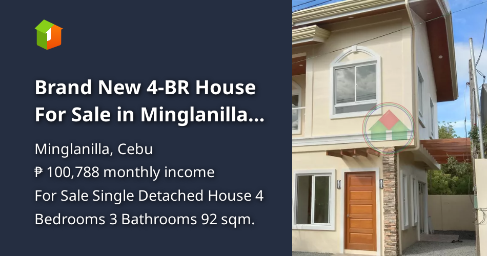 Brand New 4BR House For Sale in Minglanilla Cebu [House and Lot 🏘️