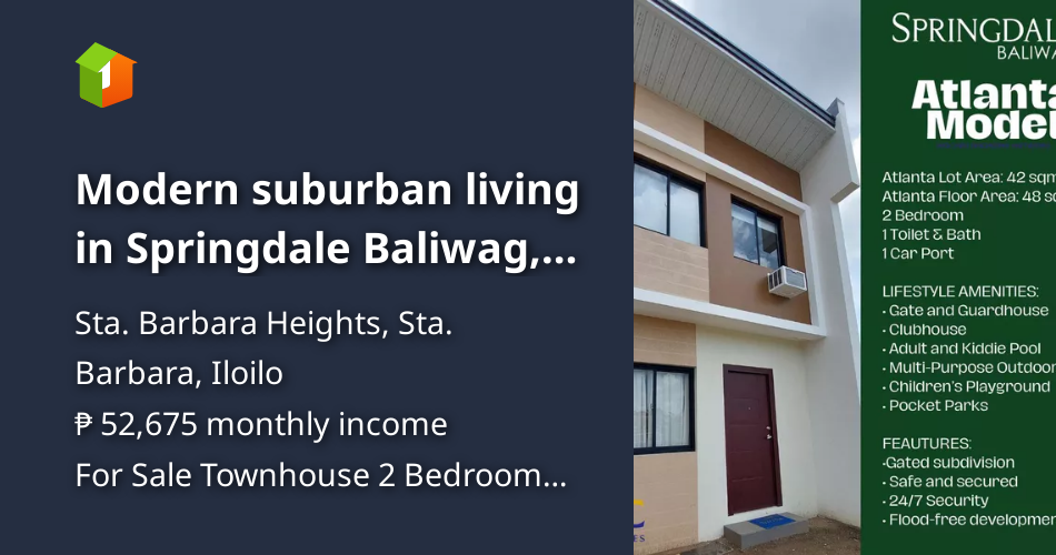 Modern suburban living in Springdale Baliwag, Bulacan [Houses and Lots ...