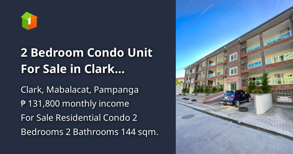 2 Bedroom Condo Unit For Sale in Clark Freeport Zone Pampanga [Condo 🏙️] (January 2023) in Clark