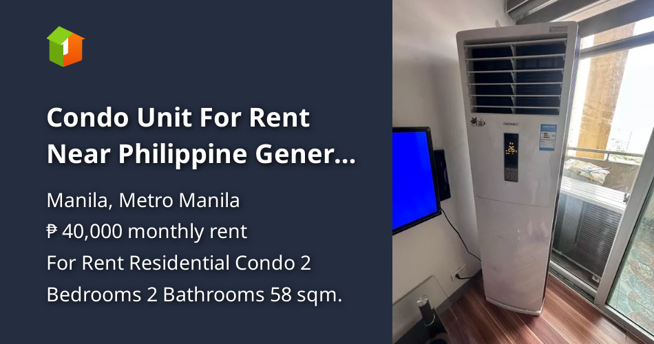 Condo Unit For Rent Near Philippine General Hospital in Ermita, Manila [Condo 🏙️] (February 2024