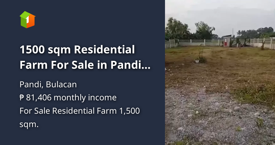 1500 sqm Residential Farm For Sale in Pandi Bulacan [Lot 🚜] (May 2024