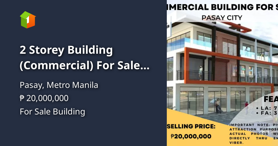 2 Storey Building For Sale in Pasay City Property 🏭] (April 2023) in