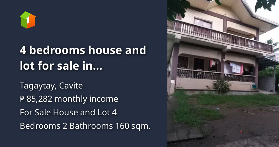 4 bedrooms house and lot for sale in tagaytya.clean title,updated tax. [House and Lot 🏘️] (April