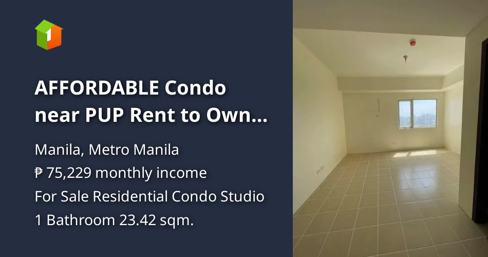 AFFORDABLE Condo near PUP Rent to Own & PET FRIENDLY [Condos 🏙️