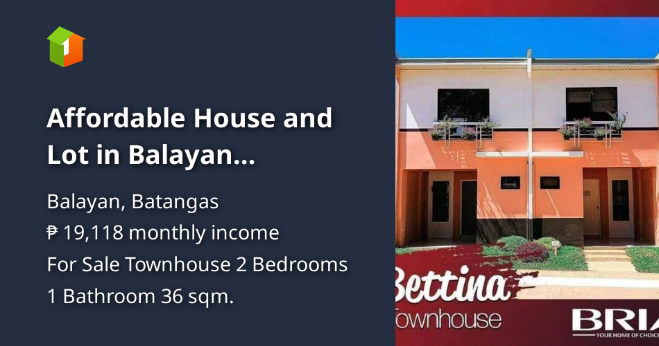 Affordable House and Lot in Balayan Batangas [House and Lot 🏘️] (July