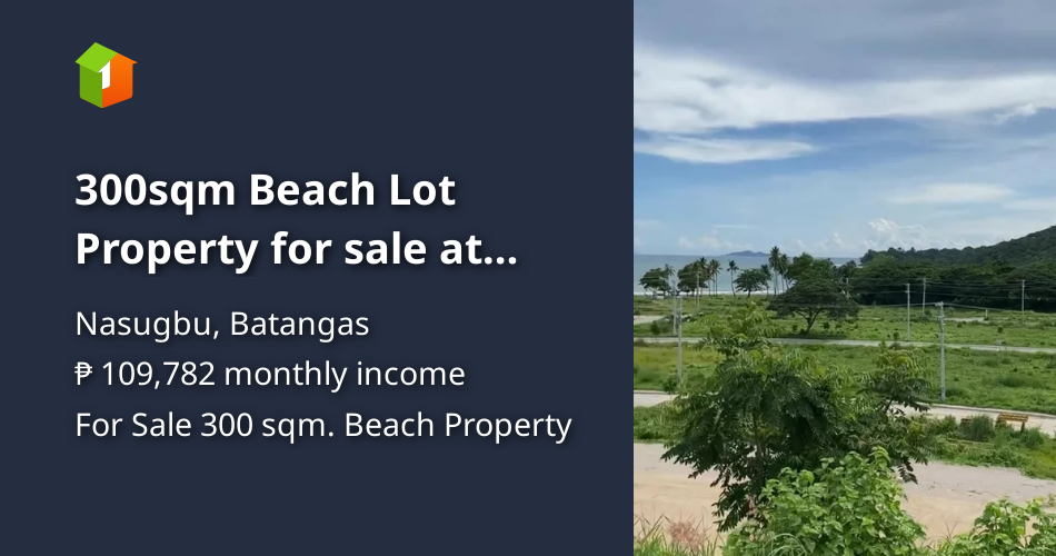 300sqm Beach Lot Property for sale at Nasugbu Batangas [Beach Property