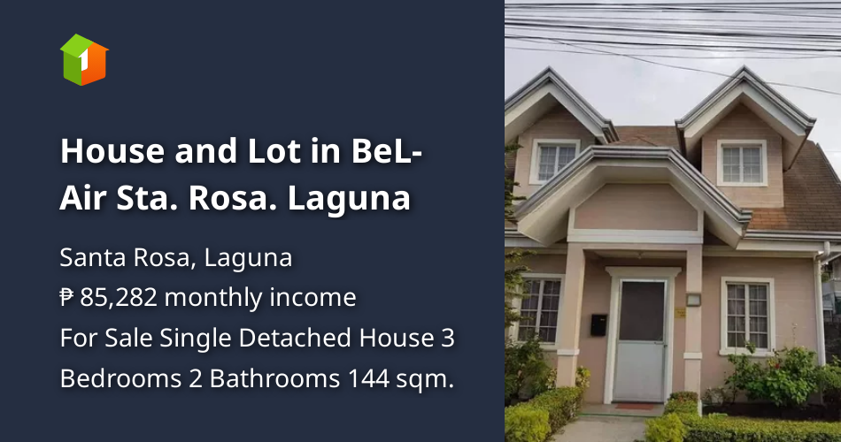 House and Lot in BeLAir Sta. Rosa. Laguna [House and Lot 🏘️] (December 2023) in Santa Rosa