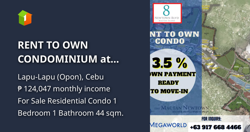 RENT TO OWN CONDOMINIUM at Mactan Newtown, Lapu Lapu City. Cebu. [Condo