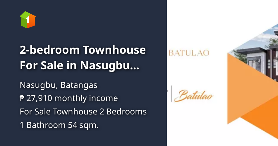 2bedroom Townhouse For Sale in Nasugbu Batangas [House and Lot 🏘️