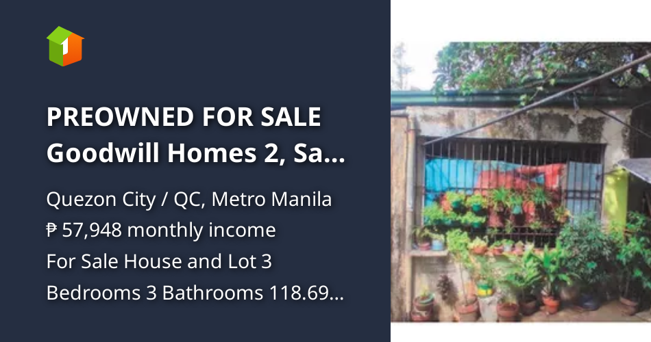 PREOWNED FOR SALE Goodwill Homes 2, San Bartolome, Quezon City [House