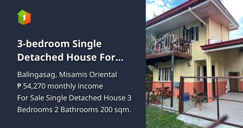 3bedroom Single Detached House For Sale in Balingasag [House and Lot 🏘