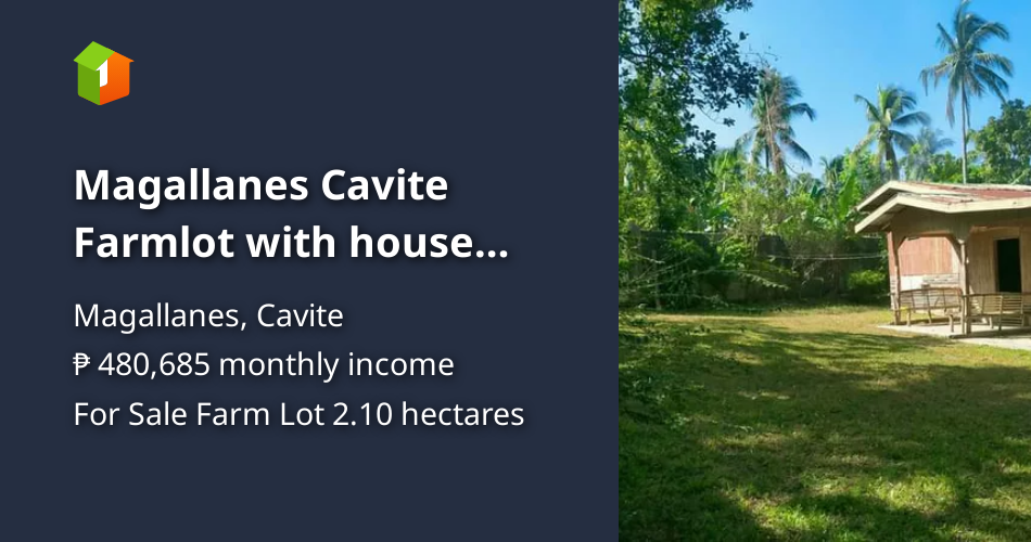 Magallanes Cavite Farmlot with house with garage. [Lot 🚜] (July 2023