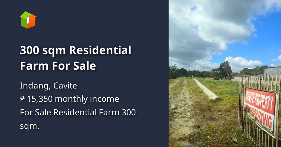 300 sqm Residential Farm For Sale [Lot 🚜] (March 2024) in Indang