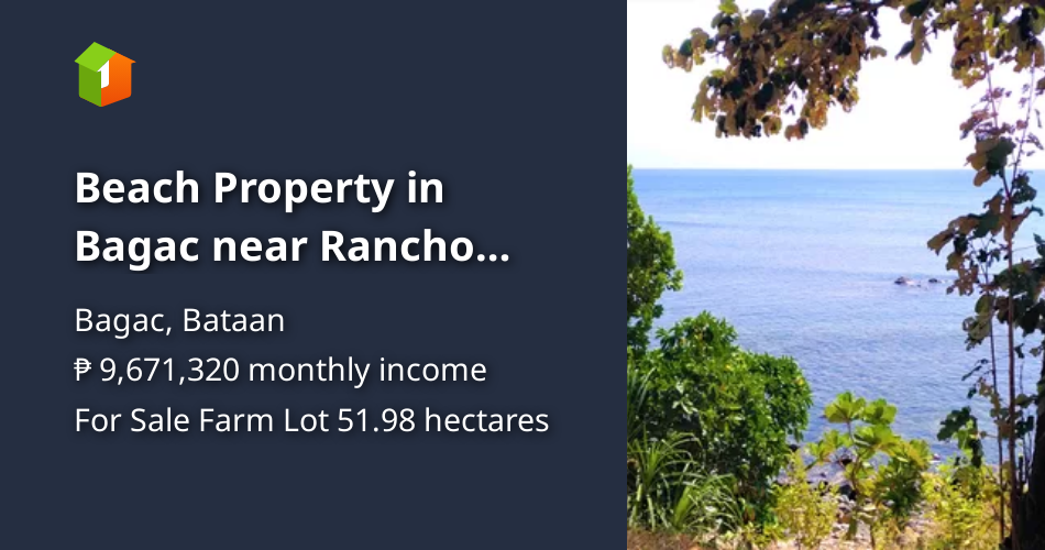 Beach Property in Bagac near Rancho Bernardo Villas [Lot 🚜] (August