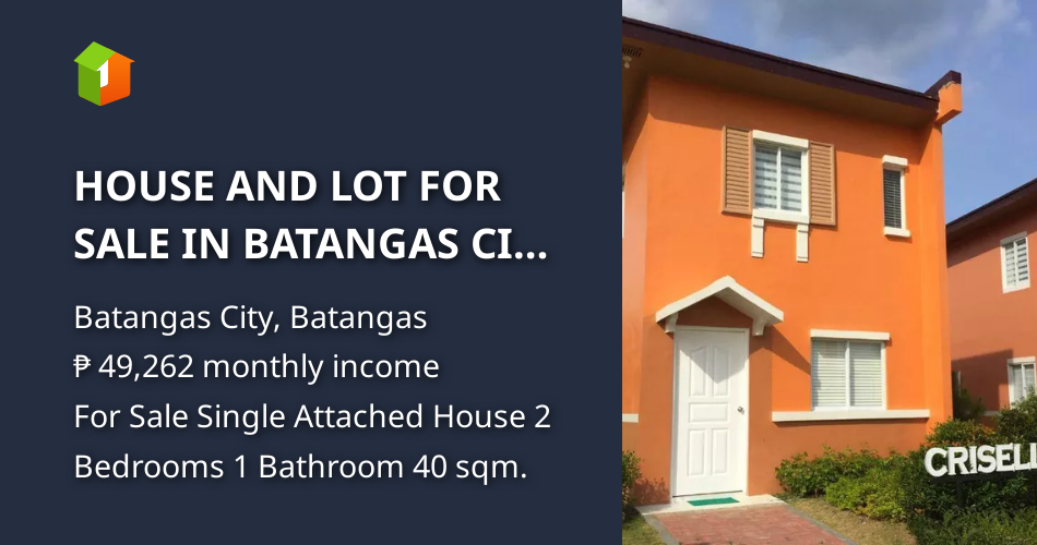 HOUSE AND LOT FOR SALE IN BATANGAS CITY PHILIPPINES [House and Lot 🏘️