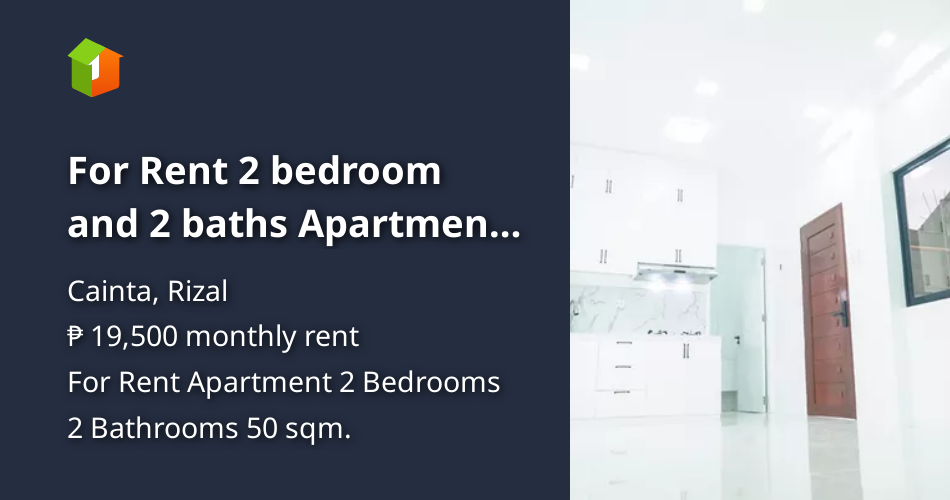 For Rent 2 bedroom and 2 baths Apartment For Rent in Cainta Pasig