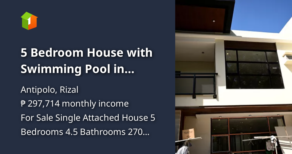 5 Bedroom House with Swimming Pool in Antipolo Valley (La Colina