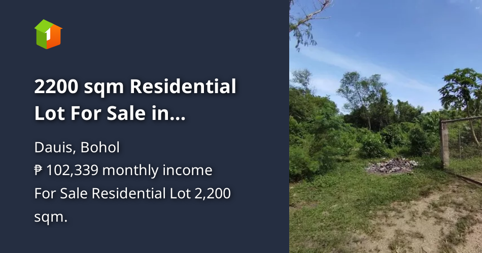 2200 sqm Residential Lot For Sale in Mayacabac Dauis Bohol [Lot 🚜] (July 2024) in Dauis, Bohol