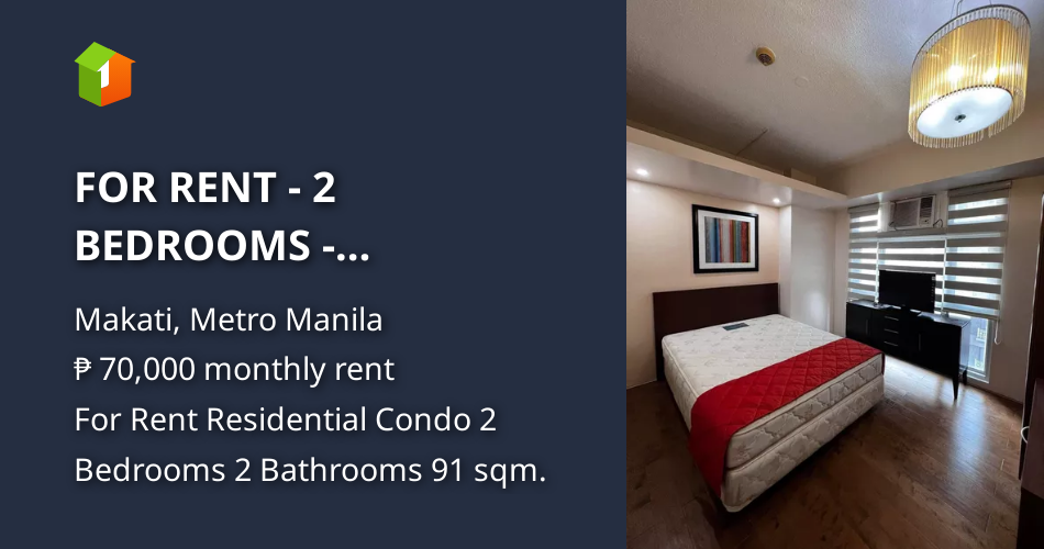 FOR RENT 2 BEDROOMS GREENBELT CHANCELLOR MAKATI [Condo 🏙️