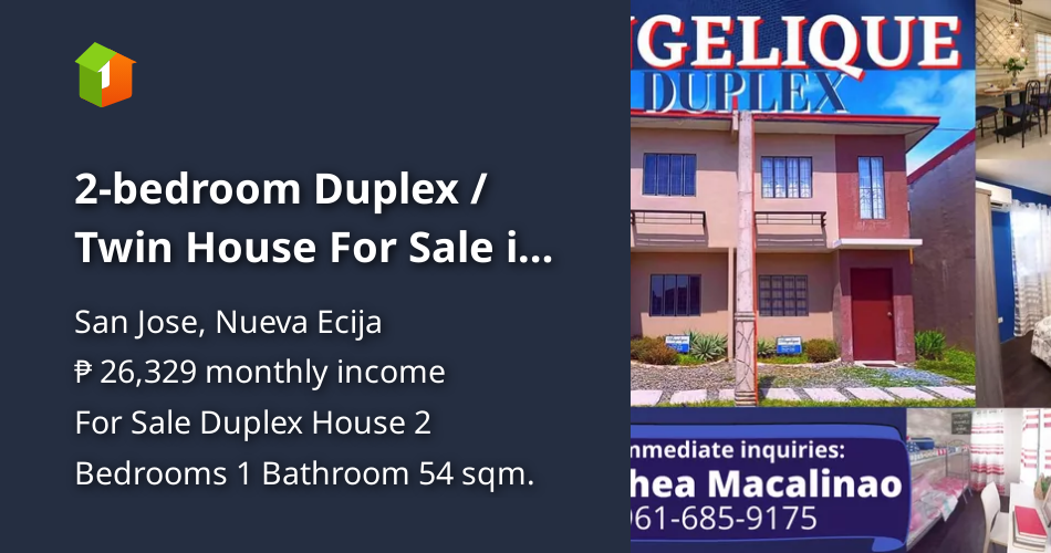 2bedroom Duplex / Twin House For Sale in San Jose Nueva Ecija [House