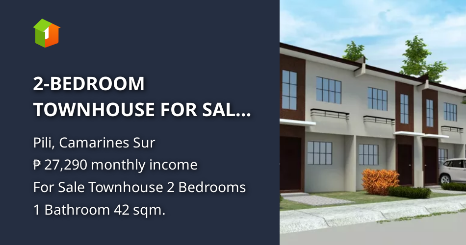2BEDROOM TOWNHOUSE FOR SALE IN PILI CAMARINES SUR! [House and Lot 🏘️