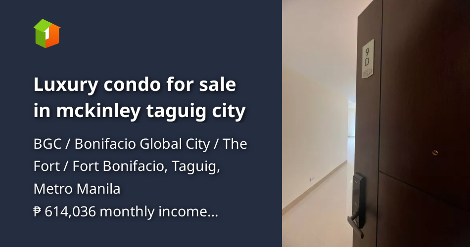 Luxury condo for sale in mckinley taguig city [Condo 🏙️] (September 2023) in BGC / Bonifacio