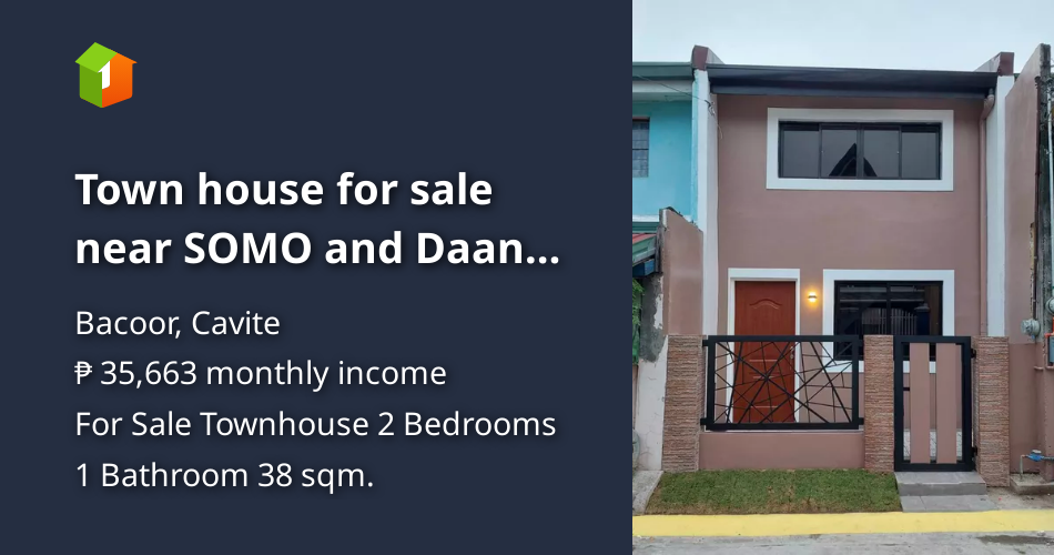 Town house for sale near SOMO and Daang Hari Cavite [House and Lot 🏘️