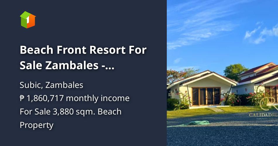 For Sale Beach Front Resort in Zambales CRS0307 [Beach Property 🏖️