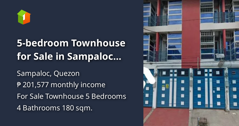 5bedroom Townhouse for Sale in Sampaloc Manila [House and Lot 🏘️] (May