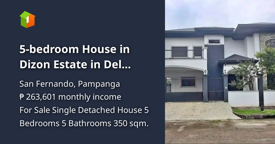 5bedroom House in Dizon Estate in Del Carmen, City of San Fernando