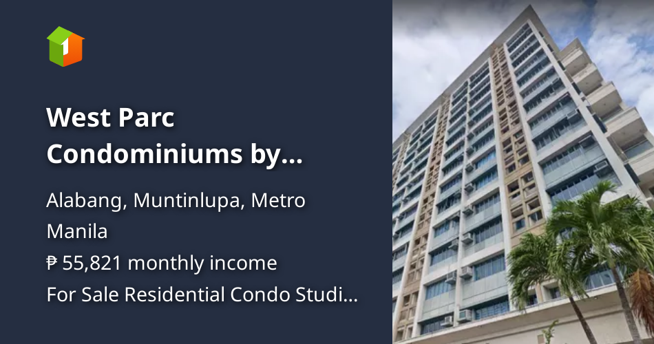 West Parc Condominiums by Filinvest, 37 sqm, semi furnished unit [Condo