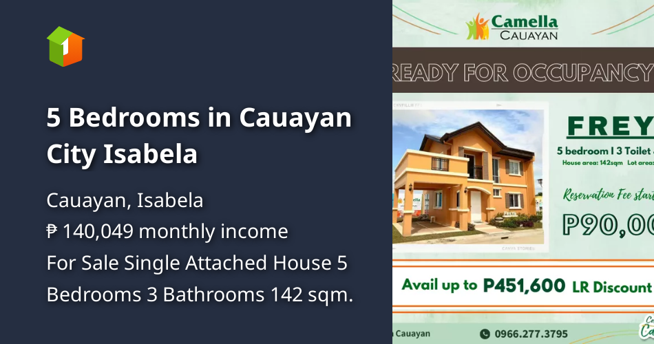 5 Bedrooms in Cauayan City Isabela [House and Lot 🏘️] (February 2022